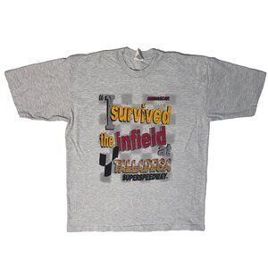 Vintage 1997 NASCAR Racing Talladega Superspeedway Tshirt - XL I Survived